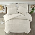 thumbnail image 2 of Grace Living Meah 3pc Twin/Twin XL Duvet Set, Beige, 2 of 7