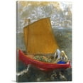 thumbnail image 1 of ARTCANVAS The Yellow Sail 1905 Canvas Art Print by Odilon Redon - Size: 12" x 8" (0.75" Deep), 1 of 9
