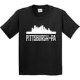 thumbnail image 3 of Inktastic Pittsburgh Pennsylvania Skyline Pa Cities Youth T-Shirt, 3 of 5