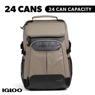 Igloo 24 cans Topgrip Soft Sided Cooler Backpack, Green  display picture 3
