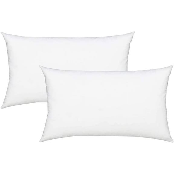Fennco Styles 11 x 15 Polyester Decorative Pillow Inserts, Hypoallergenic (2 Count)