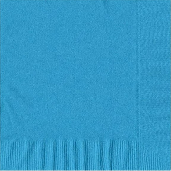 50 Plain Solid Colors Luncheon Dinner Napkins Paper - Turquoise