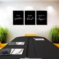 thumbnail image 7 of Framed Canvas Wall Art Positive Quote, Black Large Poster, Positive Motivational Set of 3 Prints,Stay Positive Prints, Inspirational Wall Art Prints, Office Wall Decor Art (E-3pcs,12x16inchx3pcs), 7 of 7