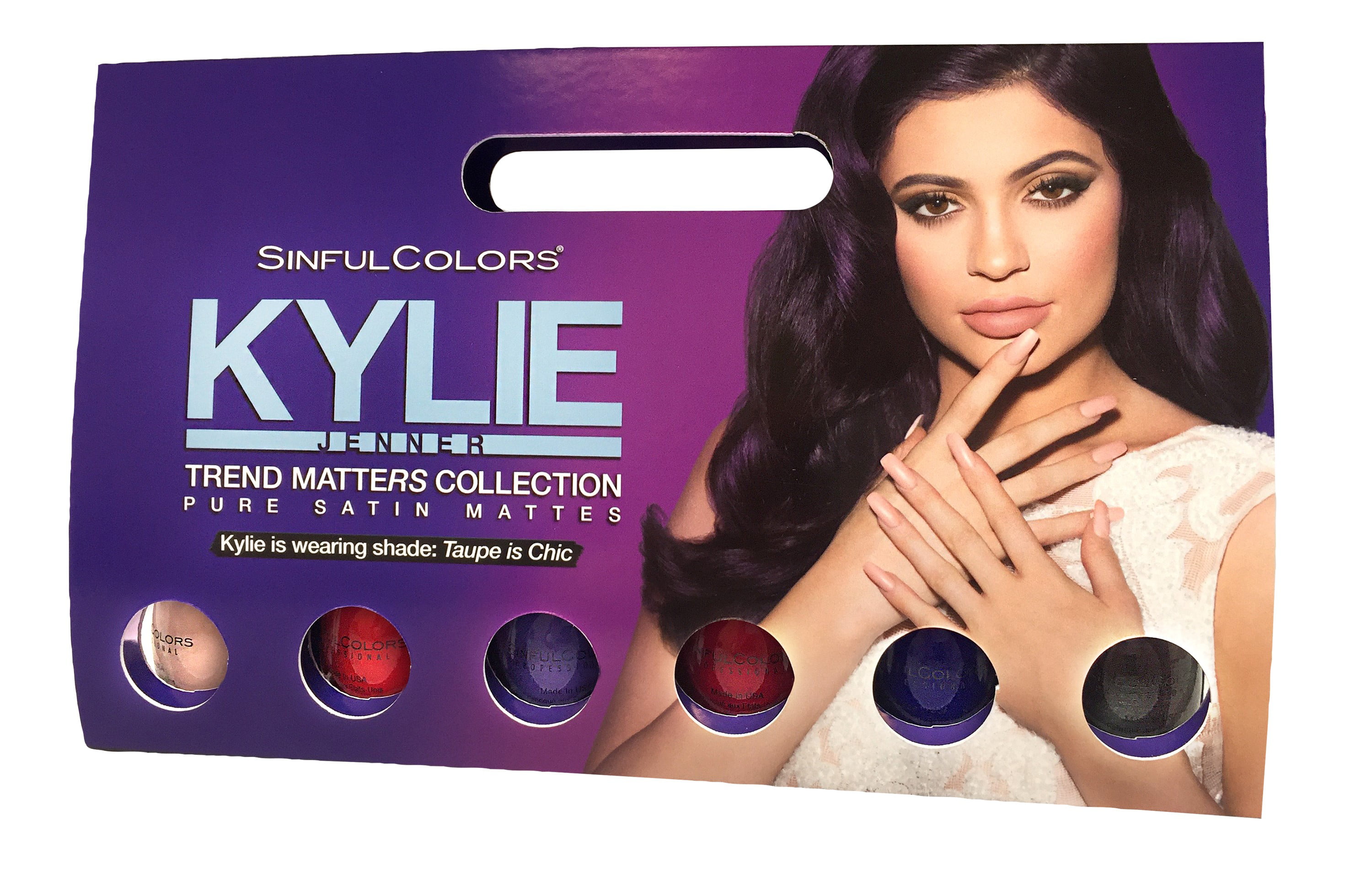 SinfulColors Kylie Jenner Trend Matters Satin Nail Polish Collection, 6  Count 