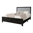 thumbnail image 6 of Emelie Black LED Panel Bedroom Set Special King 4 Piece: Bed, Dresser, Mirror, NightStand, 6 of 7