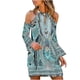 thumbnail image 1 of Vestido casual de manga larga con estampado floral HUOGUO para mujer, 1 of 5