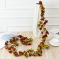 thumbnail image 3 of Coofit 5PCS Artificial Rose Vine Plastic Hanging Flower Vine Rose Flower Garland, 3 of 10