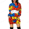 thumbnail image 1 of Printemps Automne HELLO KITTY Imprimé Chandails à Capuchon Femmes Y2K Chandail en Molleton Décontracté Col Rond Manches Longues Chandails à Capuchon Robe ZR, 1 of 7