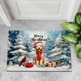 thumbnail image 4 of Merry Christmas Goldendoodle Enjoys Woofmas Winter Xmas Holiday Doormat Doodle Dog Lover Gifts Idea Indoor Outdoor Welcome Mat - 02022, 4 of 5