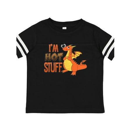

Inktastic I m Hot Stuff- cute dragon Gift Toddler Boy or Toddler Girl T-Shirt