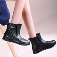 thumbnail image 2 of Willtoo Women Waterproof Short Rain Boots, Lightweight Non‑Slip Ankle Rain Booties, Elastic Weather‑Resistant Outdoor Rain Shoes, 2 of 6