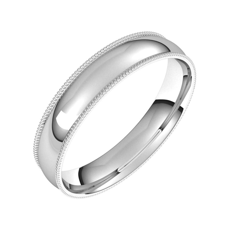 Diamond2Deal 925 Sterling Silver 5mm Light Comfort Fit Band Ring for Women Size 6