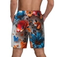 thumbnail image 2 of Lsque Mens Swim Trunks 3D Butterfly Pattern - Bathing Suit Compression Liner - Beach Swim Shorts Swimwear - (S-3XL) - Stretch Quick Dry -Medium, 2 of 9