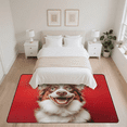 thumbnail image 7 of CURLYOOT Cool Dog Animal Area Rugs for Living Room Bedroom, 4' 10" x 6' 8" Washable Rug, Floor Carpet with Non Slip Backing for Dining Room Indoor, 7 of 7
