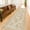 Beige-2'6" x 8' (Runner), variant on Washable 3x5 Moss Large Entryway Rugs - Low Pile Soft Boho Area Rug For Bedroom Beside Bed Laundry Non Slip Flkitchen Mat Floor Vintbotanical Design Stain Resistant Carpet