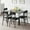 Gray, variant on COZONY Dining Table Set for 2, Kitchen Table and Upholstered Chairs Set for Small Space, Apartment, Home, Black