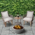 thumbnail image 3 of Teamson Home Extérieur 24" Foyer à Bois avec Grille & Base en Béton, 3 of 8