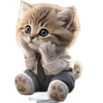 thumbnail image 3 of Yihuala Dancing Cats Dashboard Decorations,Shaking Cats Bobblehead Dashboards Car Decors Car Interior Desk Ornaments for Women, 3 of 7