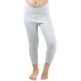thumbnail image 6 of ToBeInStyle Girls' Fitted Full Length Leggings - Heather Grey - Large, 6 of 7