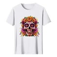 thumbnail image 6 of Maqroz Oversized Graphic Tshirts for Women Vintage Band Rock Concert Loose Tee Y2K Summer Midi-Skull Short Sleeve Tops, 6 of 6