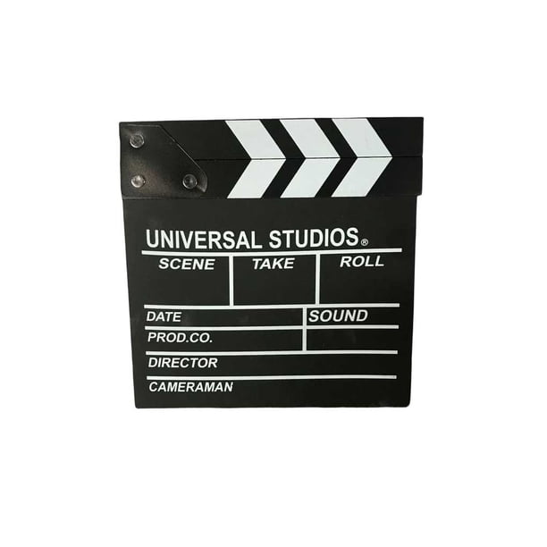 Sidaley Clapperboard de película, accesorio, placa de aviso, patrón impreso, resistente, grabación de vídeo, Director, claquetas, tableros de Electrónica negro/L/U 30*27 CM