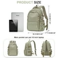 thumbnail image 6 of SYCNB High School Bookbag for Student Book Bags, College Bag Rucksack for Men Large Laptop Travel Backpack Water Resistant Casual Daypack, Lightweight Backpack for Women Simple Backpack, 6 of 7