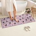 thumbnail image 4 of Pink Cartoon Unicorn Star Camouflage Pattern Bathroom Rugs Mat,Non Slip Microfiber Bathroom Rug,Rubber Backing,Soft Bathroom Mats for Bathroom Floor,Tub and Shower,60x24in(150x60cm), 4 of 5