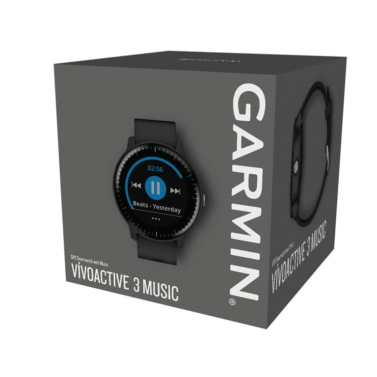  Garmin 010-01985-01 Vivoactive 3 Music, Gps Smartwatch with  Music Storage and Built-In Sports Apps, Black : Electronics