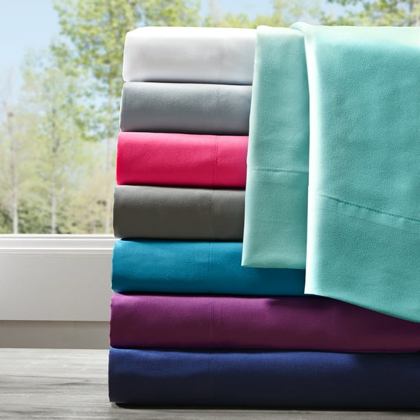 Comfort Classics Solid Microfiber Ultra Soft Wrinkle Free Sheet Set, Teal, Twin XL