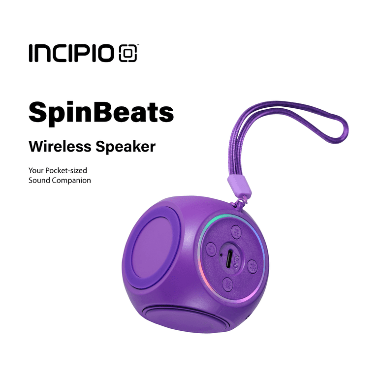 Incipio SpinBeats Wireless Bluetooth Speaker Purple photo 2