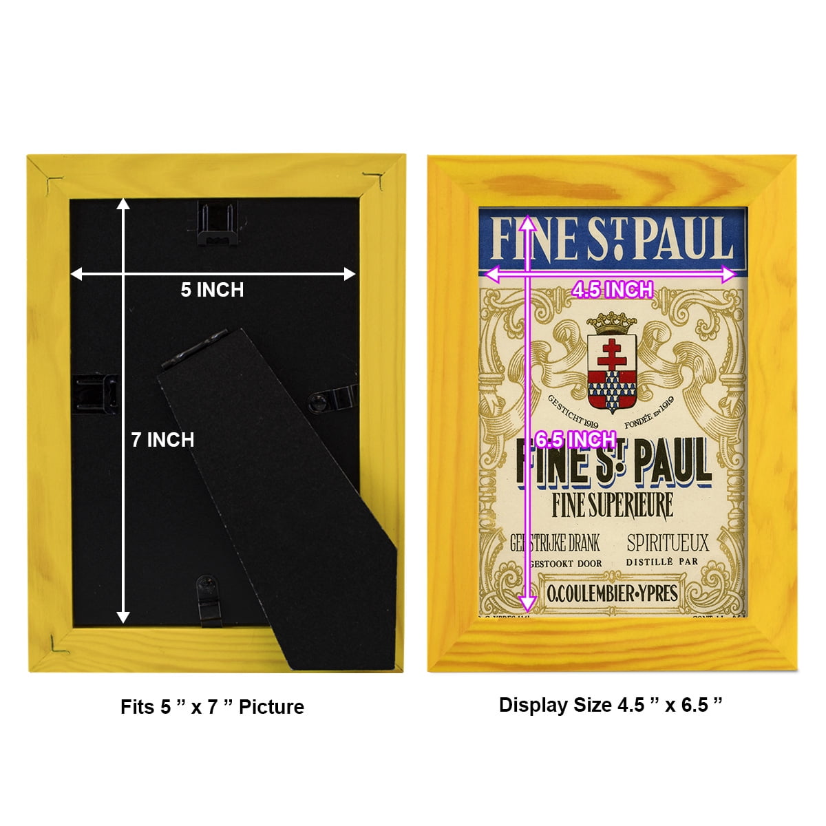 Fine St. Paul -Framed Print w/glass-Sunflower Yellow