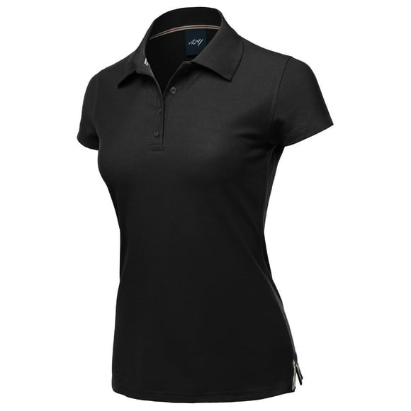 Women's Black Collared Shirts