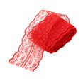 thumbnail image 1 of Cinta de Encaje de 2 Metros, Tela con Patrón Floral, Cinta Ancha Elástica, Adornos Anchos de Encaje, Tela de Encaje Africano Francés, Adornos de Encaj rojo Soledad Ajuste ancho de la tela del cordón, 1 of 10