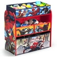 thumbnail image 5 of Marvel Spider-Man 6 Bin Design and Store Toy Organizer by Delta Children, Greenguard Gold Certified, 5 of 7