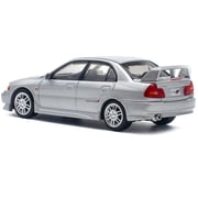 Mitsubishi Lancer Evolution IV RHD (Right Hand Drive) Steel Silver Metallic 1/64 Die Cast Model Car by Pop Race