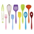 thumbnail image 1 of 10PCS Silicone Spatula Set With 600°F Heat Resistant, Kitchen Silicone Spatula Utensil Set Rubber Spatulas For Nonstick Cookware For Cooking Baking Mixing, 1 of 1