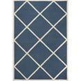 thumbnail image 2 of SAFAVIEH Cambridge Kennedy Geometric Diamonds Wool Area Rug, Navy/Ivory, 5' x 8', 2 of 8