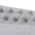 thumbnail image 3 of Baxton Studio Florent Grey Upholstered Black Finished Chaise Lounge, 3 of 9