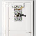 thumbnail image 2 of Graphic Hanging Pocket Organizer, Digitally Generated Calla Lilies, Printed Polyester Storage Bag with Pockets, 9" x 16", Pale Green Mauve, 2 of 2