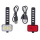 thumbnail image 1 of Luces de bicicleta recargables juego de luces de bicicleta impermeable ipx6 luces de bicicleta montadas por la noche faros de Seguridad para bicicletas LED luces traseras, 1 of 10