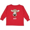 thumbnail image 3 of Inktastic Moo Cute Brown Holstein Cow Boys or Girls Long Sleeve Toddler T-Shirt, 3 of 5