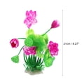 thumbnail image 4 of Unique Bargains 1pcs Fish Tank Aquarium Decorations Plants White Purple 8.27" PE Ceramics Plants for Aquarium Decor, 4 of 7