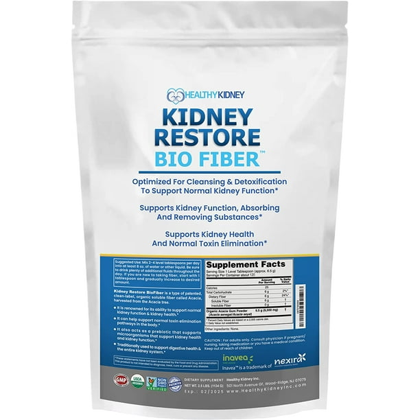 Kidney Restore Bio Fiber, Supports Kidney Health and Toxin Elimination