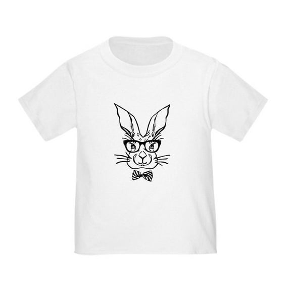 CafePress - Cute Hipster Easter Bunny T Shirt - Cute Toddler T-Shirt, 100% Cotton