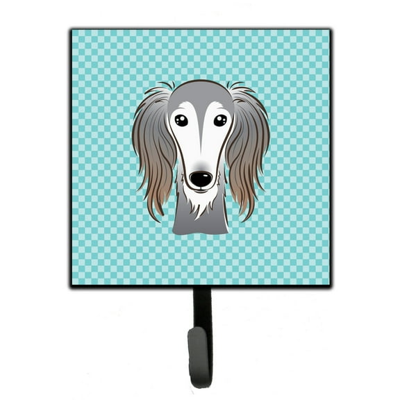 Carolines Treasures BB1167SH4 Checkerboard Blue Saluki Leash & Key Holder