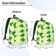 thumbnail image 2 of Honeii St. Patrick's Day Print Canvas Backpack for School & Outdoor,Laptop Excursion Backpack,Notebook School Bookbag For Men Women,for Work, Travel, and Everyday Use-Medium, 2 of 5