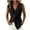 Black, variant on Womens Sleeveless V Neck Tops Casual Twist Knot Blouses Linen Blend Wrap Tank Tee Shirts Daily Clothes
