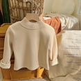 thumbnail image 2 of Hauts pour Garçons Chandail à Col Rond Manches Longues pour Tout-Petits Enfants Bébé Automne Hiver Chandail-Over Manteau Uni, 2 of 6