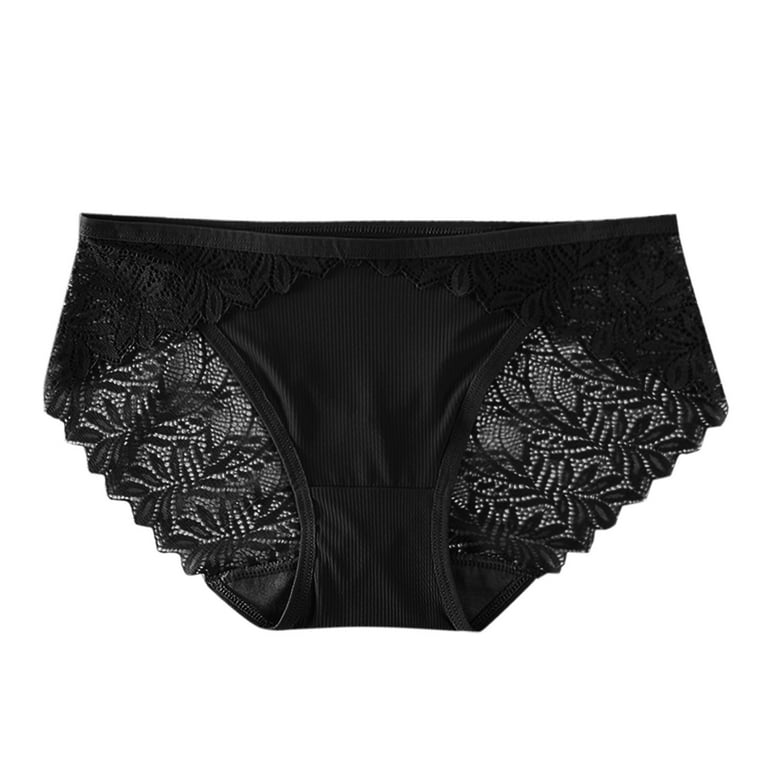 French Cut Panties for Women Womens Large Size Sexy Womens Embroidered  Hollow Mesh Seductive Womens Thong Panties Women's Briefs plus Size Black :  : Fashion