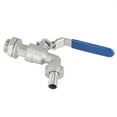 thumbnail image 2 of Durable 1/2 Inch Stainless Steel Hose Faucet Tap Ball Valve with Auto Lock - TNP 13mm Barb, 2 of 5
